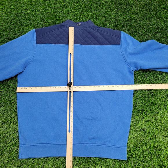 Vineyard-Vines Sweater Large 24x28 Baggy Crop Blue - Picture 5 of 14